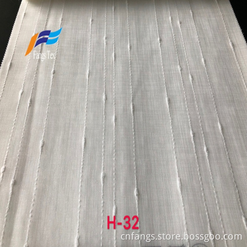 Vải rèm rộng 100% Polyester màu trắng trơn